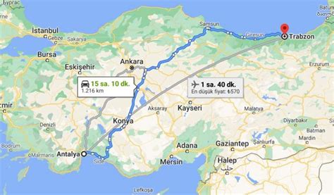 Trabzon antalya otobüs kaç saat